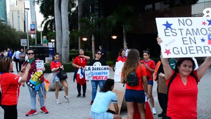 Download Video: Chilenos en Miami muestran apoyo a manifestaciones populares en su pais