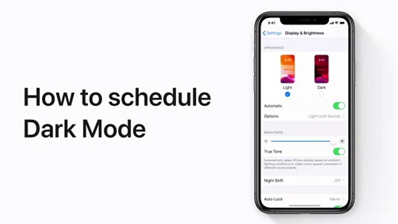 Comment programmer le Mode Sombre sur votre iPhone, iPad ou iPod touch - Apple Support