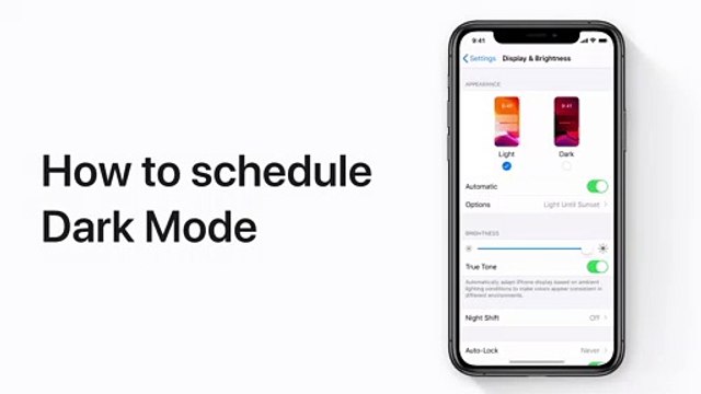 Comment programmer le Mode Sombre sur votre iPhone, iPad ou iPod touch - Apple Support