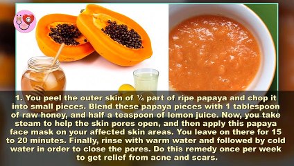 5 Natural Ways To Use Papaya For Acne Treatment, And Hair Mask