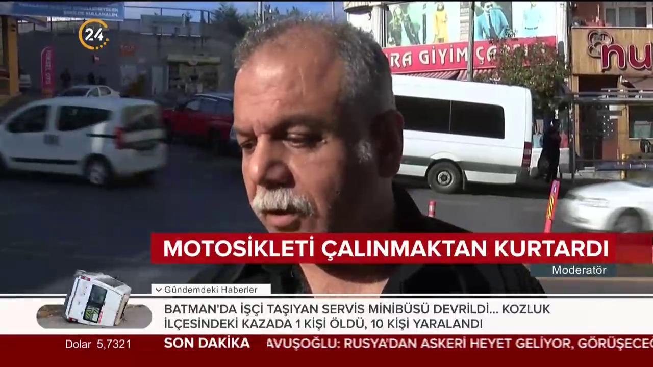 Hırsızların üzerine atladı