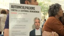 Colas en los juzgados catalanes por una campaña de autoinculpación de Òmnium