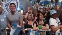 Argentinos celebran el triunfo de Alberto Fernández