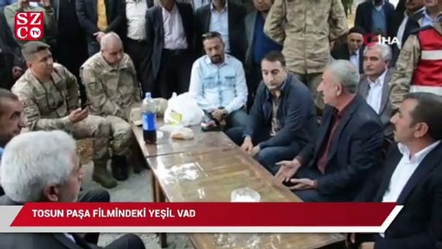Tosun Paşa filmindeki yeşil vadi sahnesi gerçek oldu
