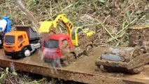 Fine Toys Construction Vehicles Under The Mud. Excavator