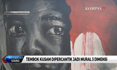 Tembok Kusam Dipercantik Jadi Mural Tiga Dimensi