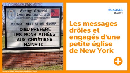 Les messages drôles et engagés d'une petite église de New York