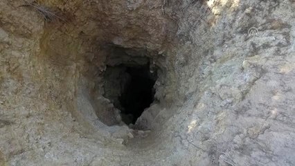 Spil Dağı'ndaki obruk araştırılıyor