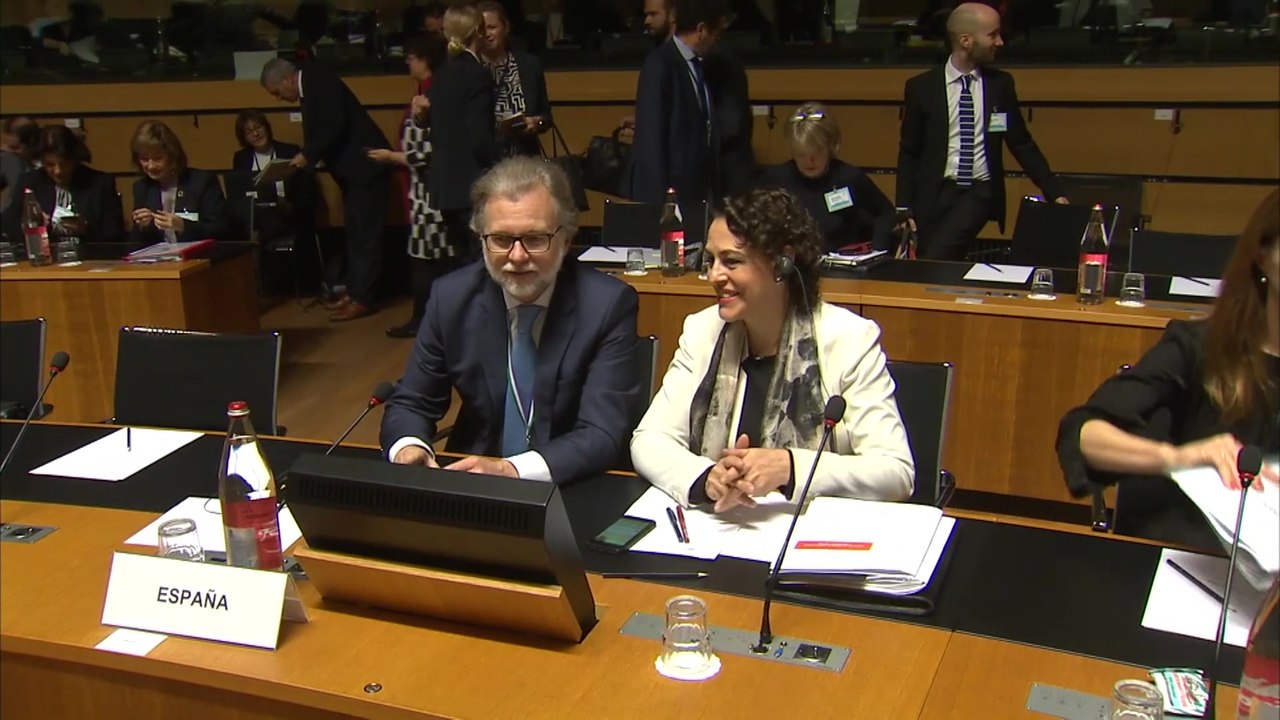 Magdalena Valerio en la reunión del Consejo EPSSCO