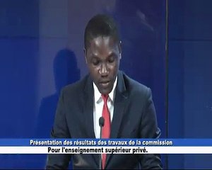 Lecture des résultats de la Commission pour l'Enseignement supérieur
