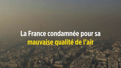 La France condamnée pour sa mauvaise qualité de l'air