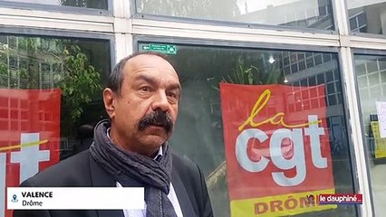 Philippe Martinez, secrétaire général de la CGT, à Valence ce jeudi