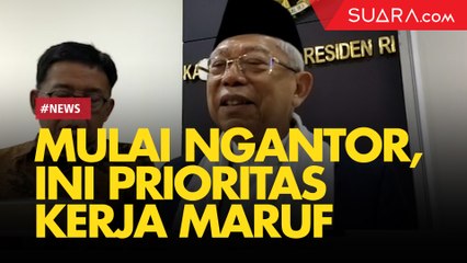 Saat Maruf Amin Menjawab Berbagai Pertanyaan Media