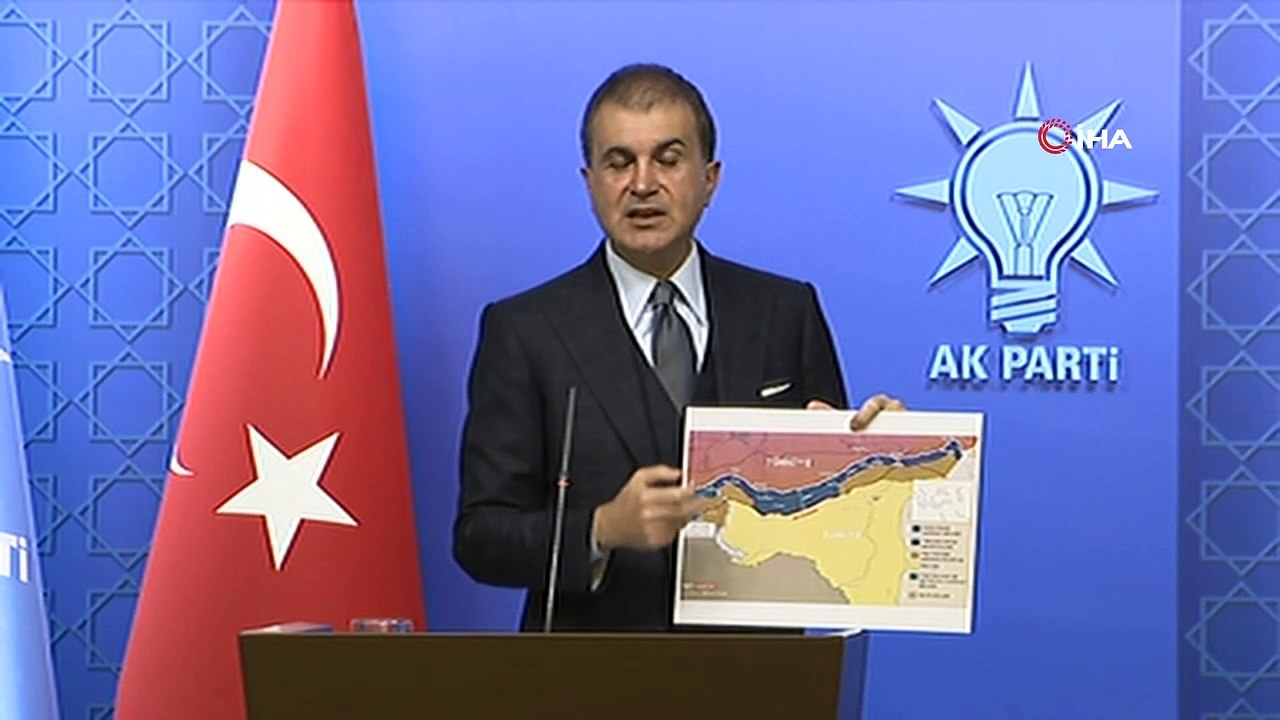 AK Parti Sözcüsü Ömer Çelik: '32 km’lik derinliğe geldik. Buradan bu terör örgütü unsurlarının çıkarılması ABD’nin sorumluluğunda. Çıkardık diye bize yazılı olarak bildirdiler. TSK buradan çekilmeyecek'