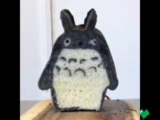 I tried to make the bread of the character that appears in the movie work of Studio Ghibli