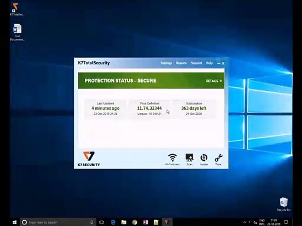 K7 Total Security Device Control