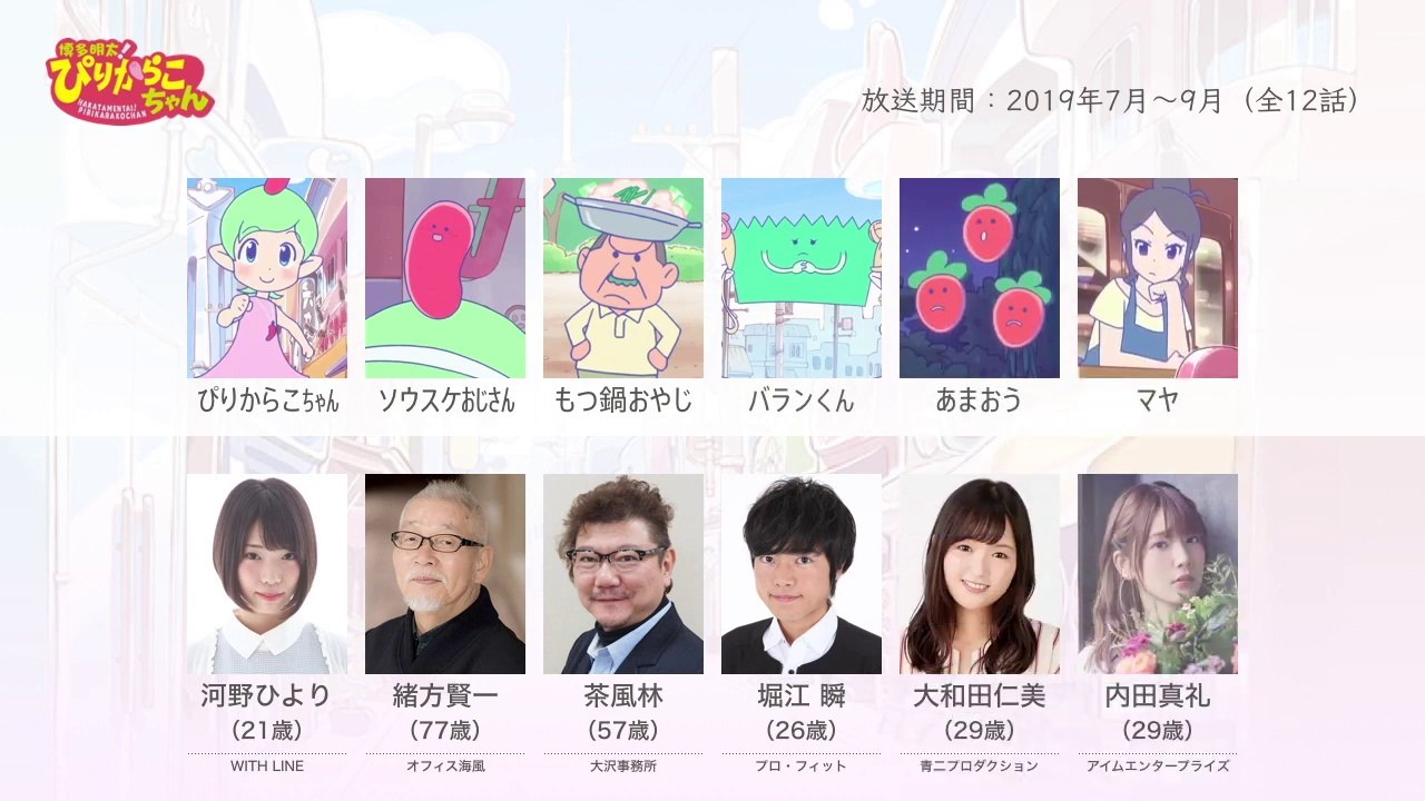 博多明太！ぴりからこちゃんの声優さんたちは、こんな顔！