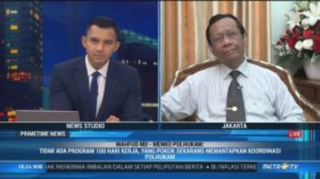 Menko Polhukam Mahfud MD Bicara (2)