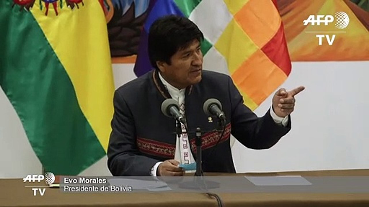 "Ganamos" en primera vuelta las presidenciales en Bolivia, asegura Evo Morales