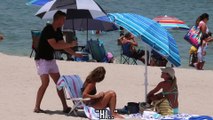 Putting An Umbrella Over Strangers Trying To Tan Prank!!