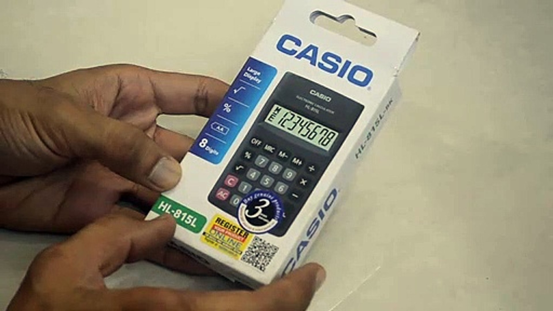 Unboxing and Review of Casio HL-815L Portable Calculator (Black) - video  Dailymotion