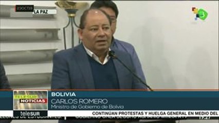 Gob. boliviano denuncia intento de ataque contra sede del TSE