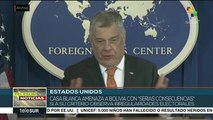 EEUU amenaza a Bolivia si observan irregularidades electorales