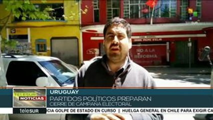 Uruguay: partidos políticos preparan cierres de campaña electoral