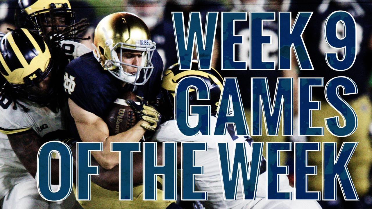 Week 9: College Football Games of the Week