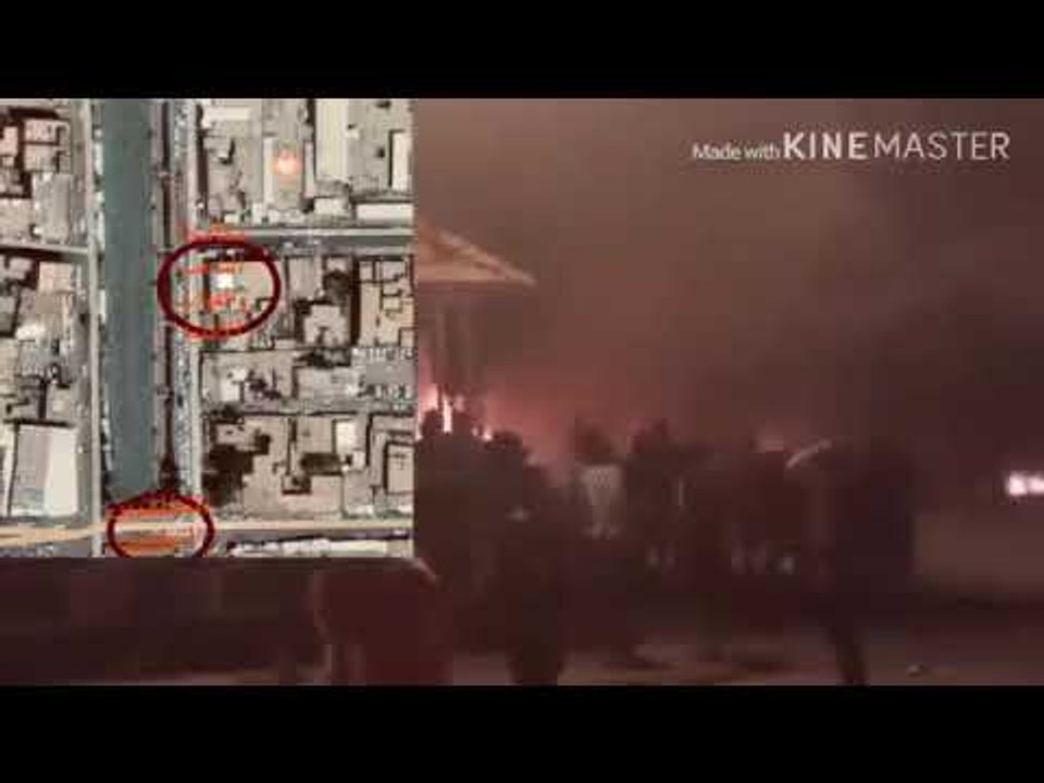 لحضة قنص احد المتضاهرين  الله اكبر عليكم