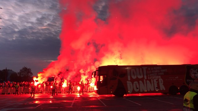 L’arrivée des joueurs du stade rennais