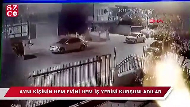 Aynı kişinin hem evini hem iş yerini böyle kurşunladılar