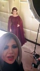 فيديو.. شاهد أصالة قبل دقائق من صعودها لمسرح حفلها بالسعودية