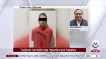 En Tijuana detienen a joven con maleta que contenía restos humanos