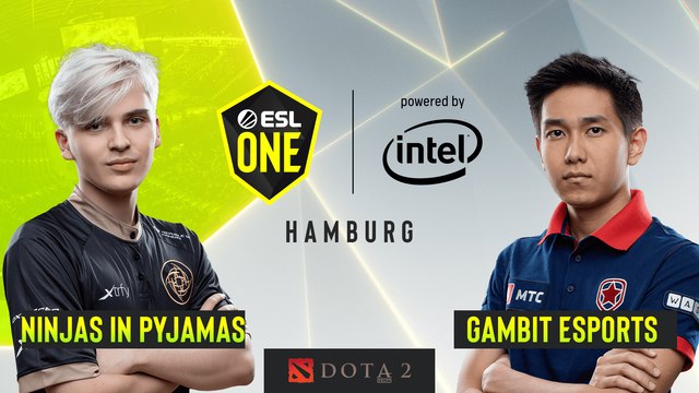 Dota2 - Gambit Esports vs. Ninjas in Pyjamas - Game 2 - Group B - ESL One Hamburg 2019