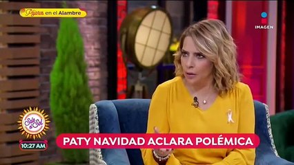 Paty Navidad aclara polémica por comentarios del calentamiento global