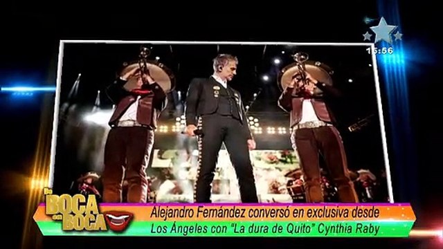 VIDEO | En EXCLUSIVA Alejandro Fernández conversó con “La Dura de Quito”, Cynthia Raby