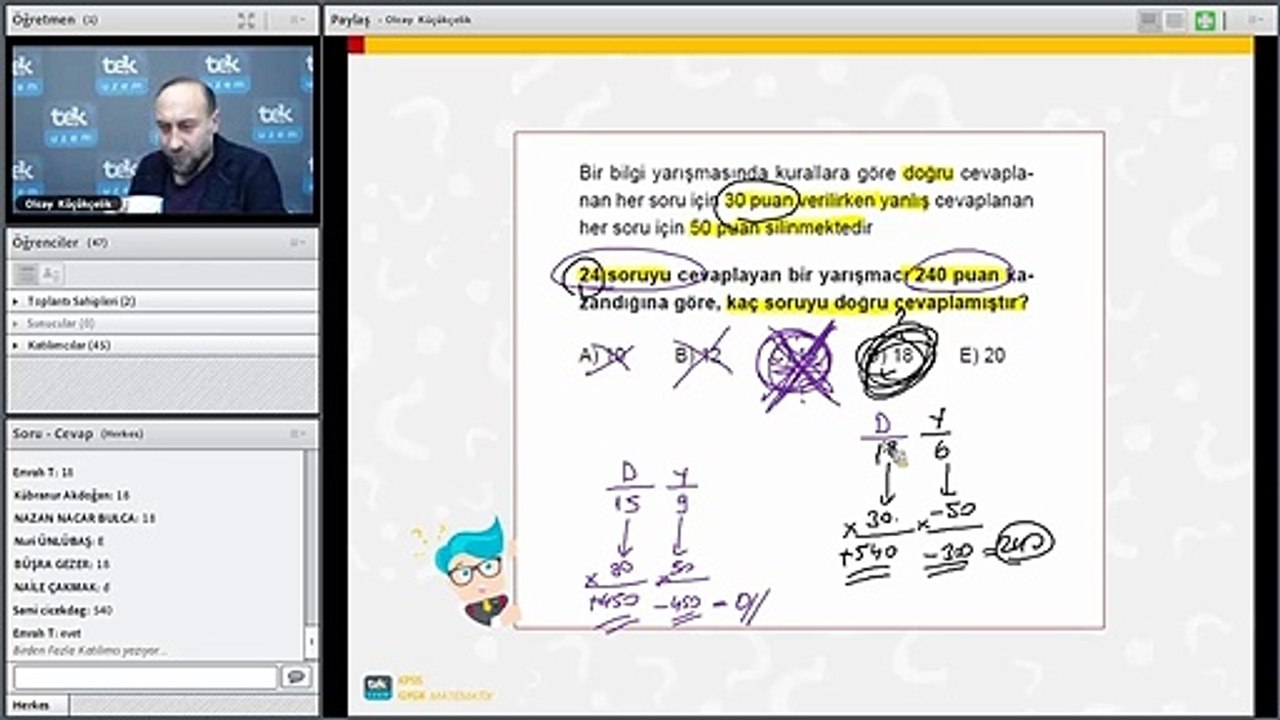 01-02 Giriş DGS Matematik Video ders