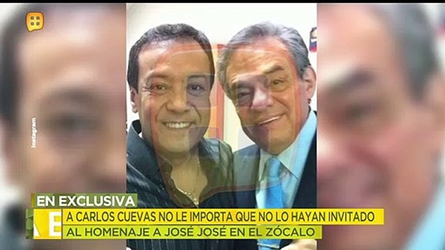 A Carlos Cuevas no le importa que no lo hayan invitado al Homenaje de José José. | Ventaneando