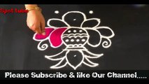 #Spot Tube || Simple Lotus Flower Rangoli Design with Beautiful Colours Varamahalakshmi Festival