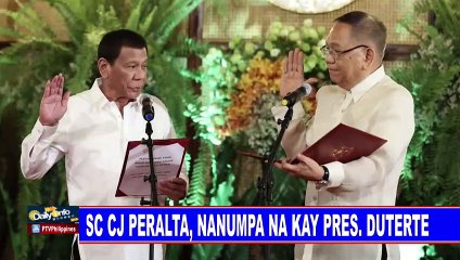SC CJ Peralta, nanumpa na kay Pres. #Duterte