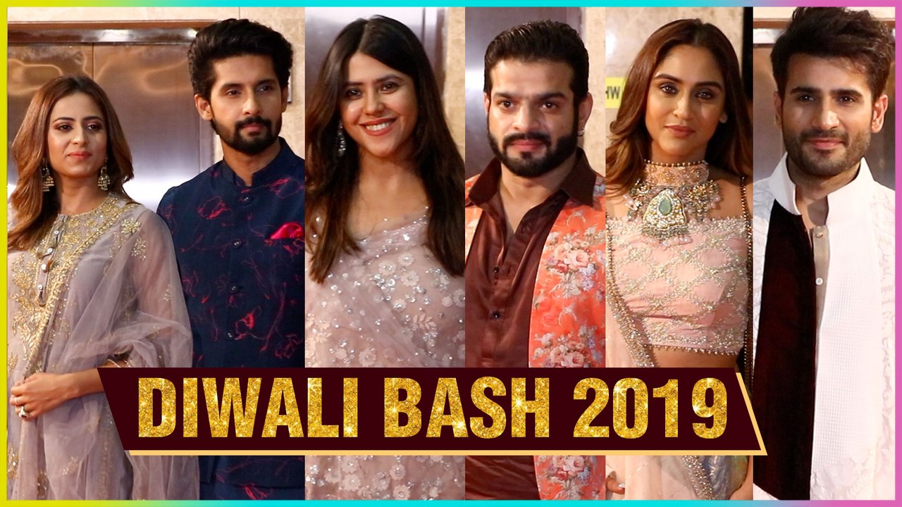 Krystle D'souza, Karan Tacker, Shivin Narang, Karan Patel At Ramesh Taurani's Diwali Party