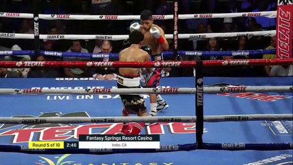 Acosta vs Tabugon - round 5 first knockdown
