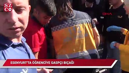 Lise önünde gaspçı dehşeti