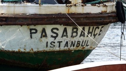 Satılığa çıkarılan " Paşabahçe" vapuru havadan görüntülendi