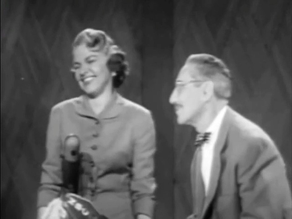 Classic TV - You Bet Your Life (Groucho Marx) - "The Secret Word Is - Face" (1955)