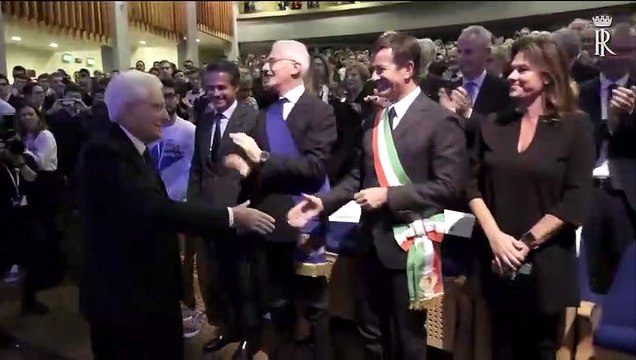 Mattarella a Bergamo per la Giornata della Ricerca - (24.10.19)