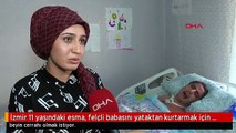 İzmir 11 yaşındaki esma, felçli babasını yataktan kurtarmak için beyin cerrahı olmak istiyor