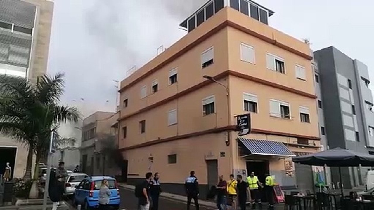 Incendio churrería Tenerife