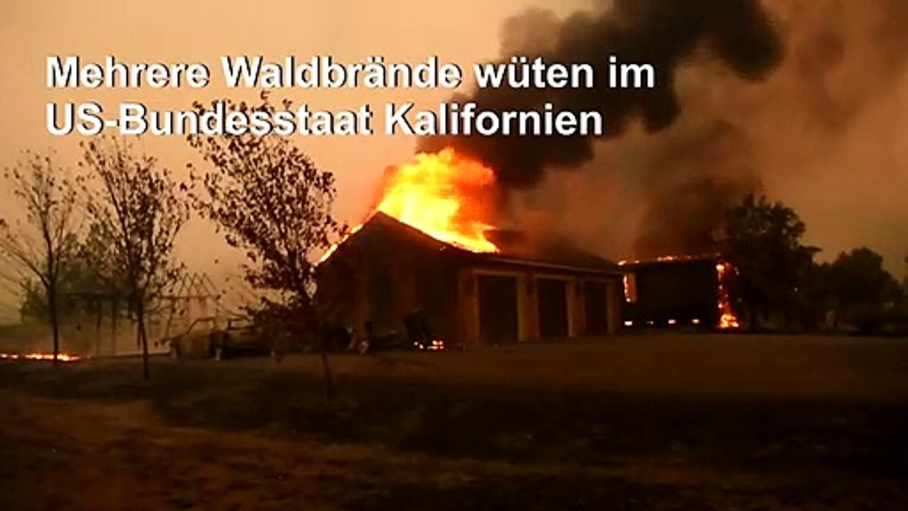 Kalifornien von mehreren Waldbränden heimgesucht